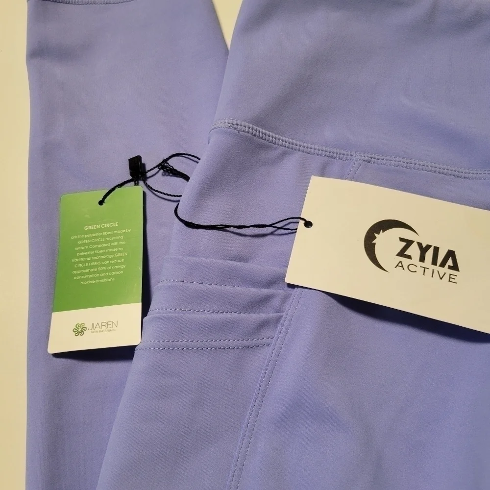 NWT ZYIA Grapemist leggings size 4.
